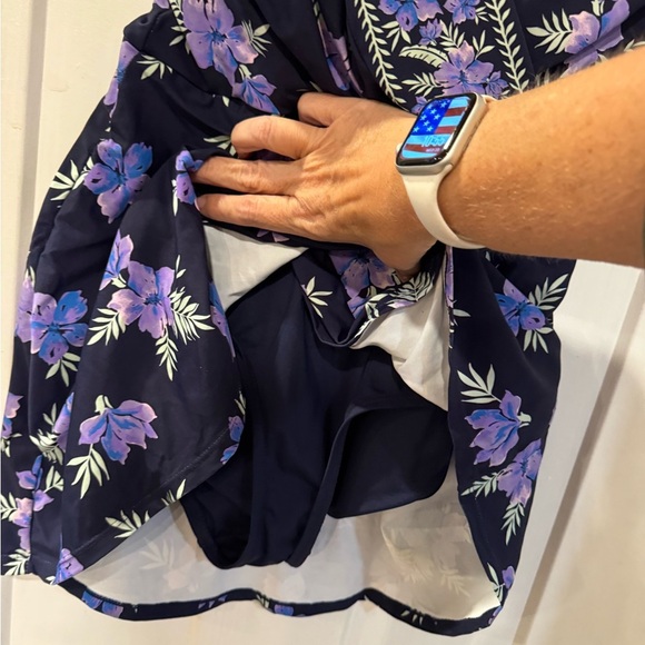 Lands End Women Tulip Wrap Mini Swim Dress size s - Picture 7 of 12